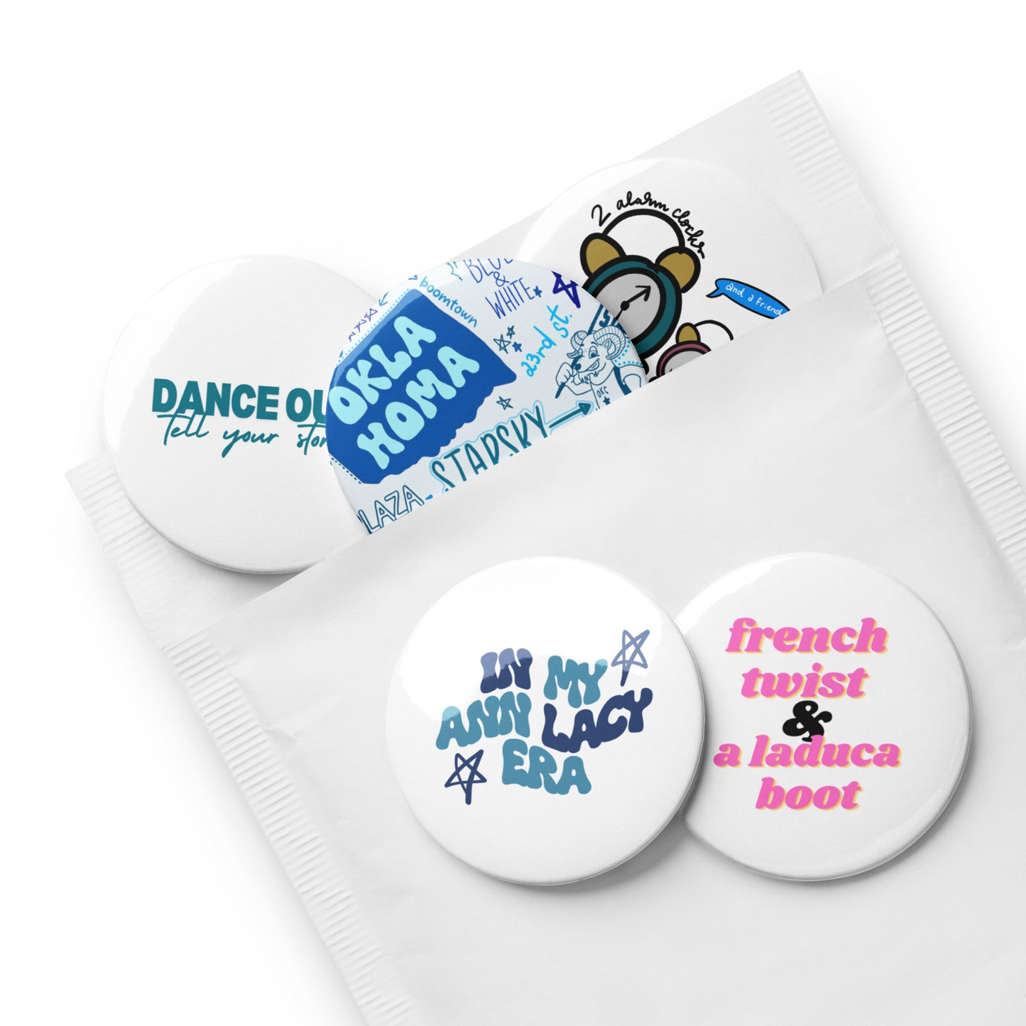 dance major pins! (set of 5)
