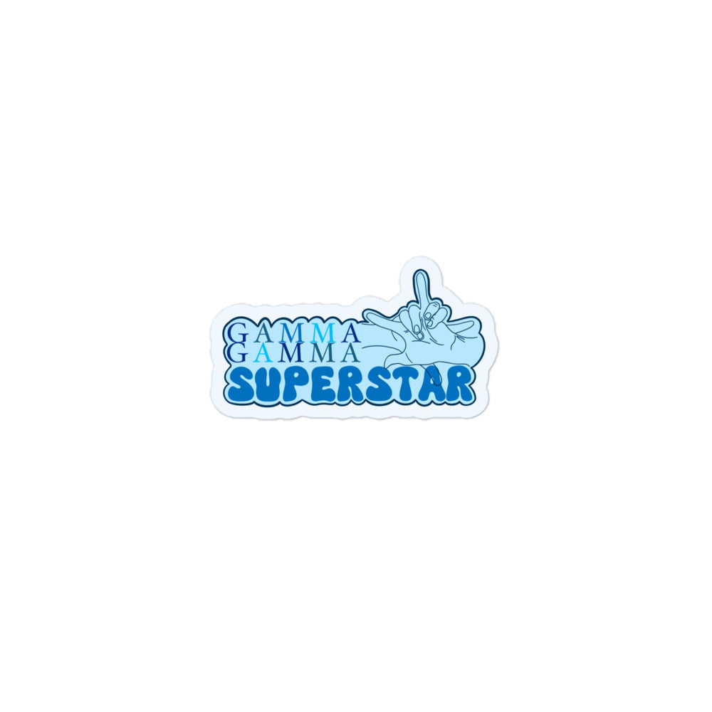 gamma gamma superstar sticker