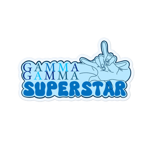 gamma gamma superstar sticker